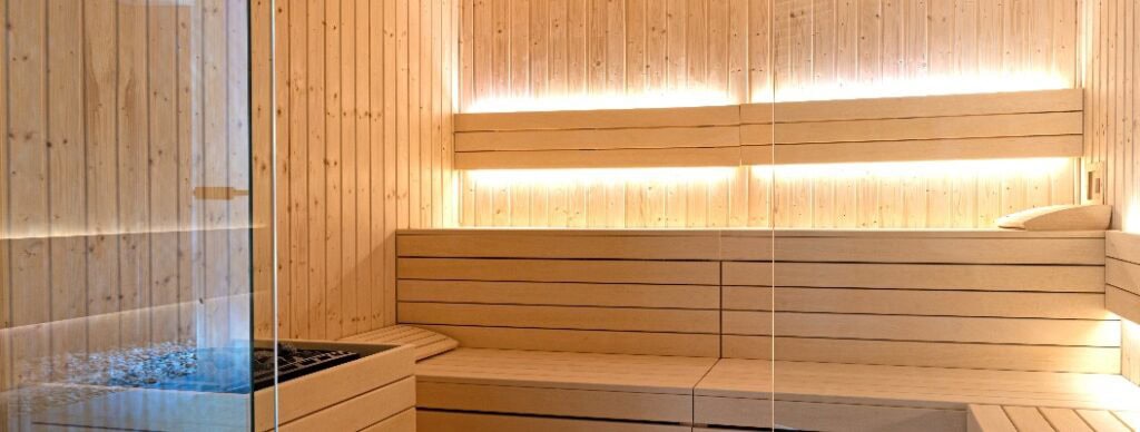 Innovative Sauna aus Holz 