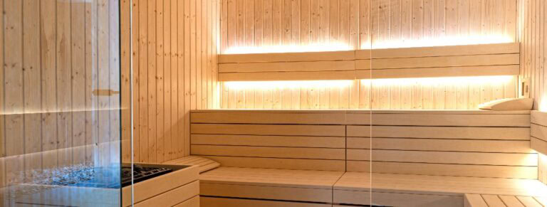Innovative Sauna aus Holz